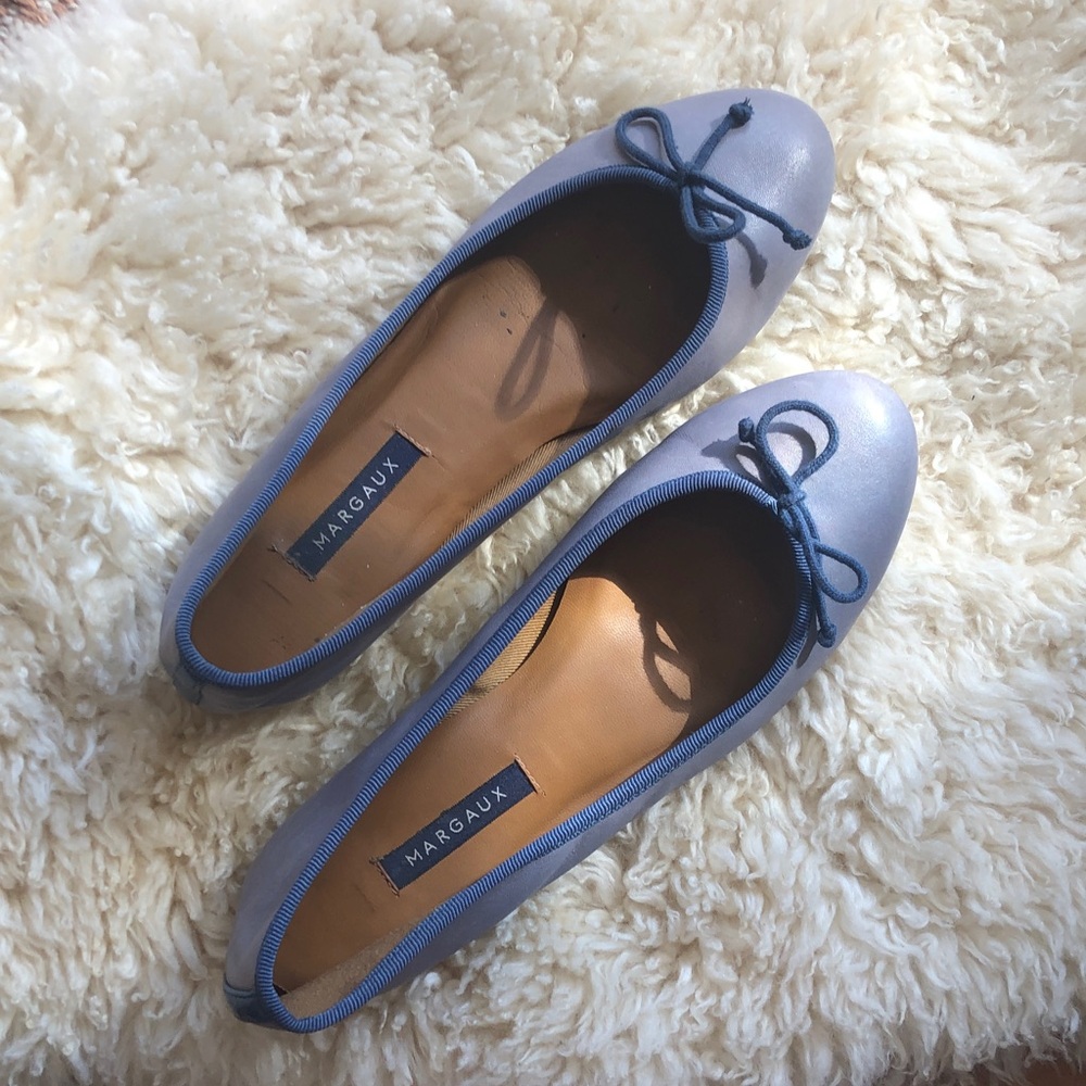 Margaux Women's Blue Ballet Flats in Size 38.5B